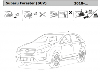 Фаркоп 6314-A Oris на Subaru Forester 2018-2024. Необходима подрезка бампера. Тип шара: A. Нагрузки: 1400/100 кг, масса фаркопа 18 кг (без электрики в комплекте) от магазина ФаркопРос